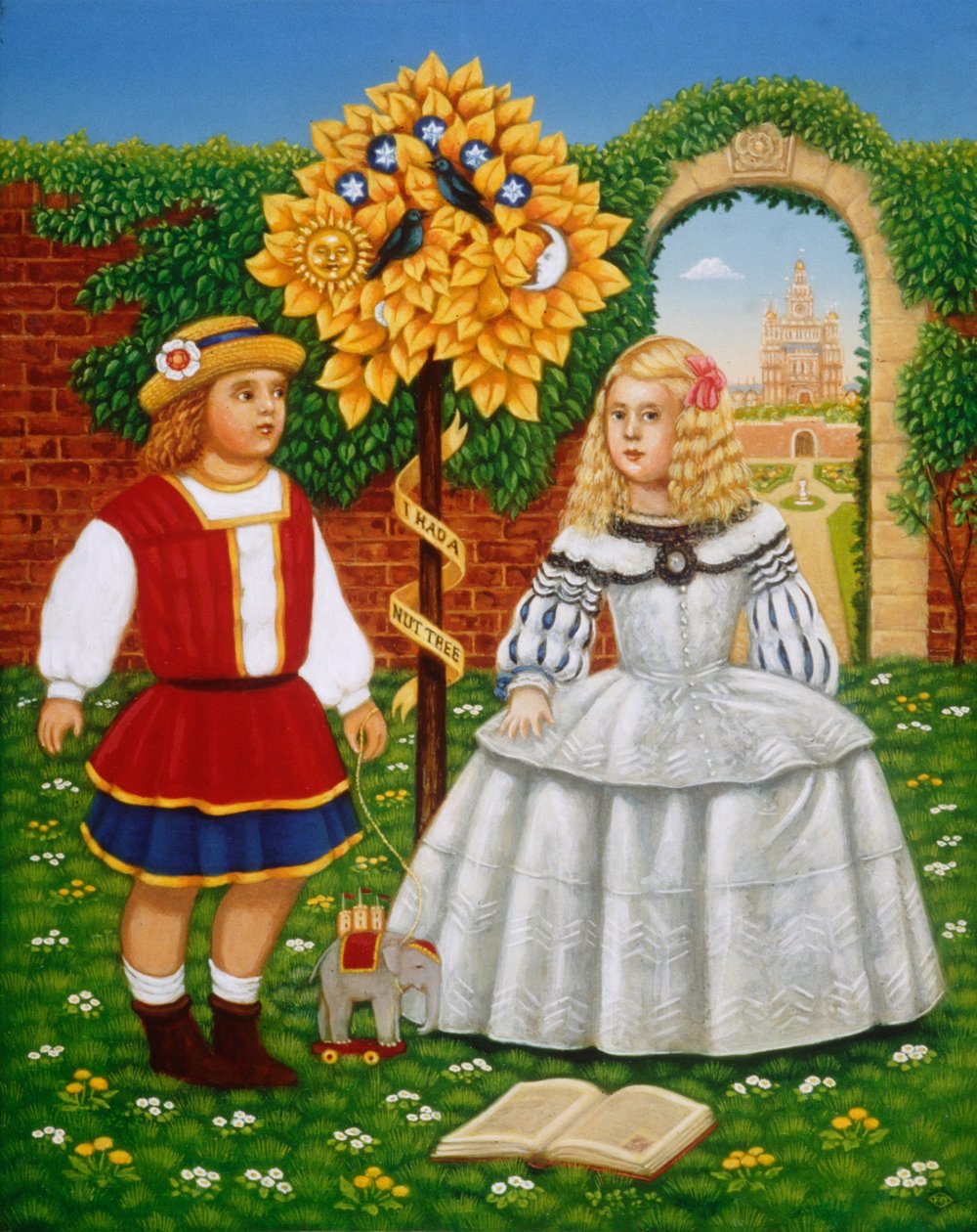Volt egy kis diófám, 1995 (olajok és tempera a panelen) alkotó: Frances Broomfield