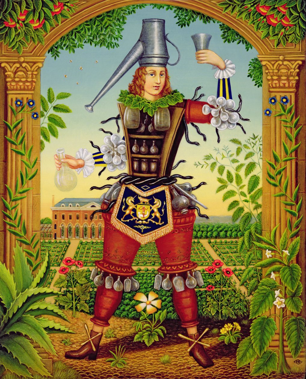 The Chelsea Physic Garden, 1997 (olaj és tempera a panelen) alkotó: Frances Broomfield