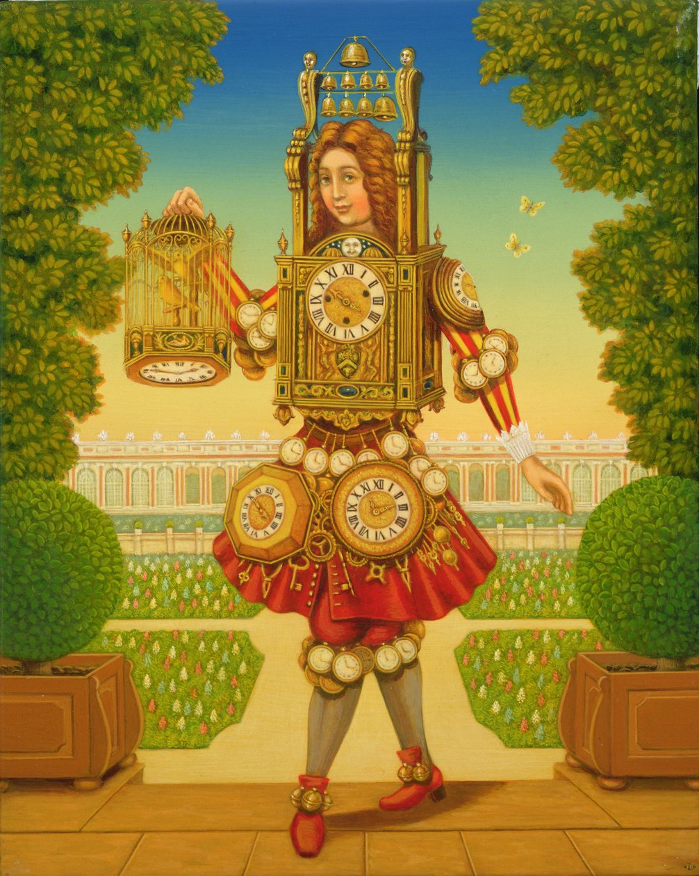 Órakészítő (olaj és tempera a panelen) alkotó: Frances Broomfield