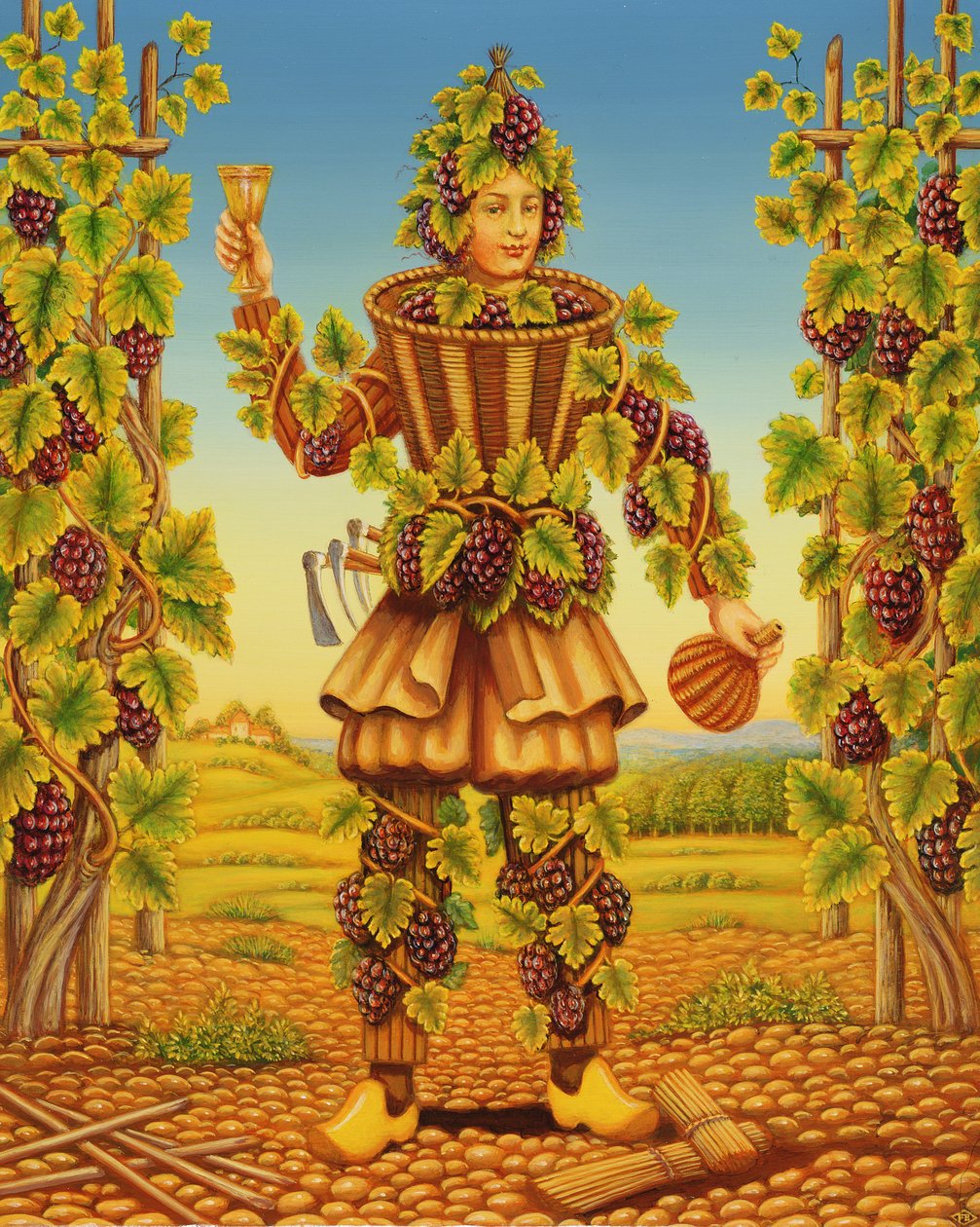The Vignerons Habit, 1998 (olaj és tempera a panelen) alkotó: Frances Broomfield