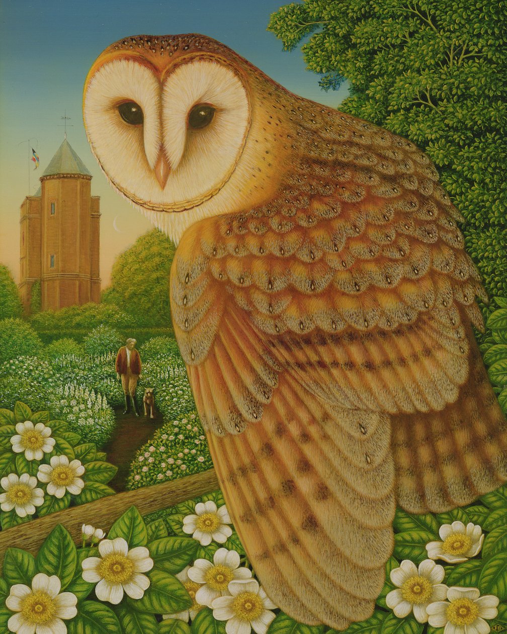The White Garden, 1997 (olaj és tempera a panelen) alkotó: Frances Broomfield