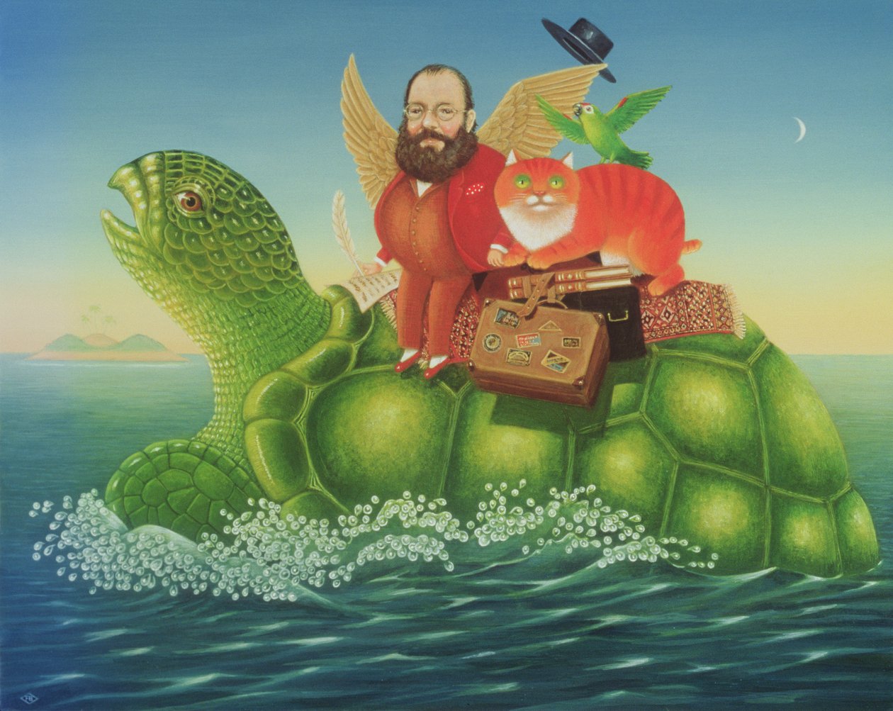 A Yonghy-Bonghy-Bo, 1994 (olaj és tempera a panelen) alkotó: Frances Broomfield