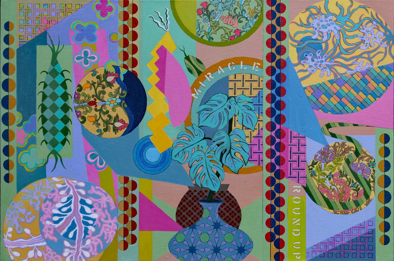 Jardin Sauvage, 2023 (akril, vászon) alkotó: Frances Ferdinands