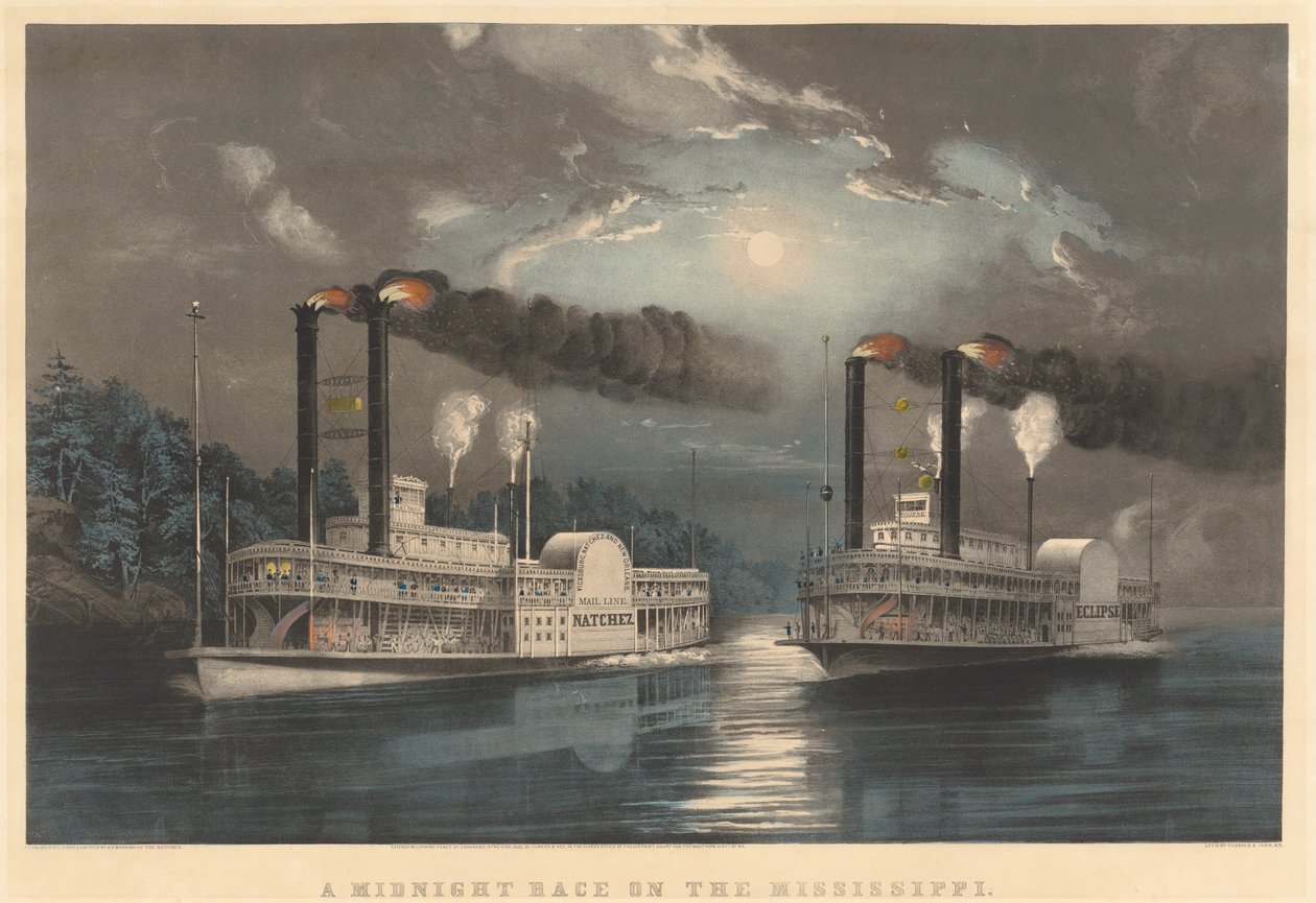 Éjféli verseny a Mississippin alkotó: Frances Flora Bond Palmer