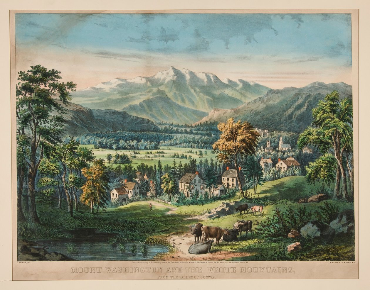 Mount Washington és a Fehér-hegység alkotó: Frances Flora Bond Palmer