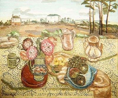 Egy vidéki ablak, 1929-31 (olaj, vászon) alkotó: Frances Hodgkins