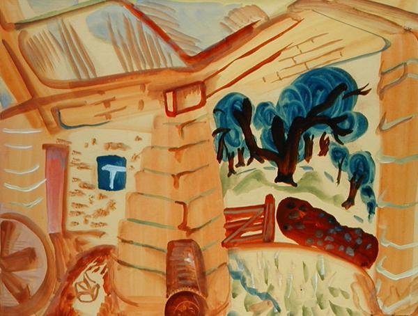 Northumberland Barn alkotó: Frances Hodgkins