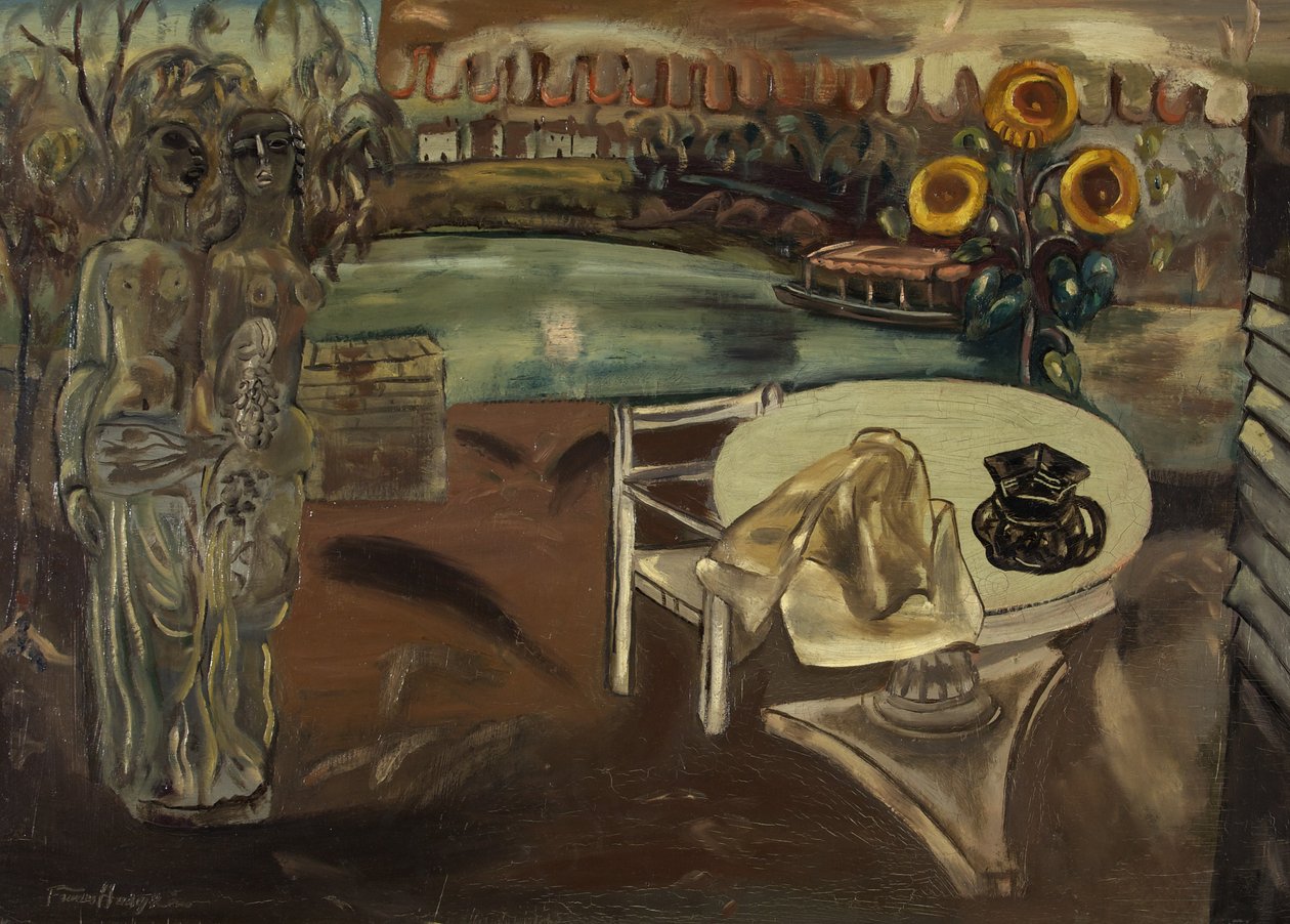 Sabrina kertje, 1934 körül (olaj, vászon) alkotó: Frances Hodgkins