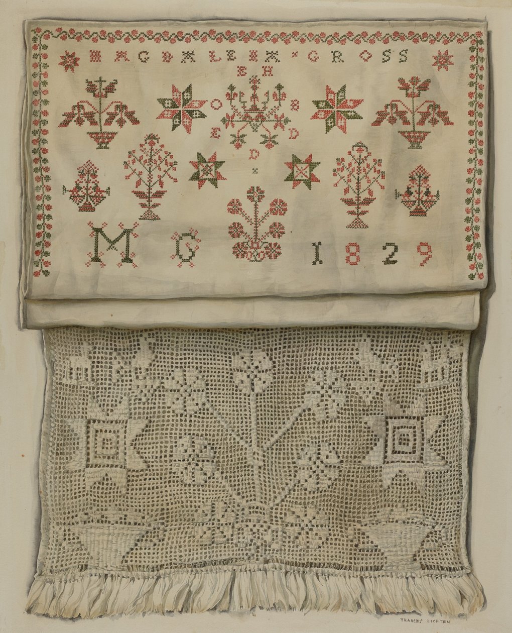 1829 Show Towel alkotó: Frances Lichten