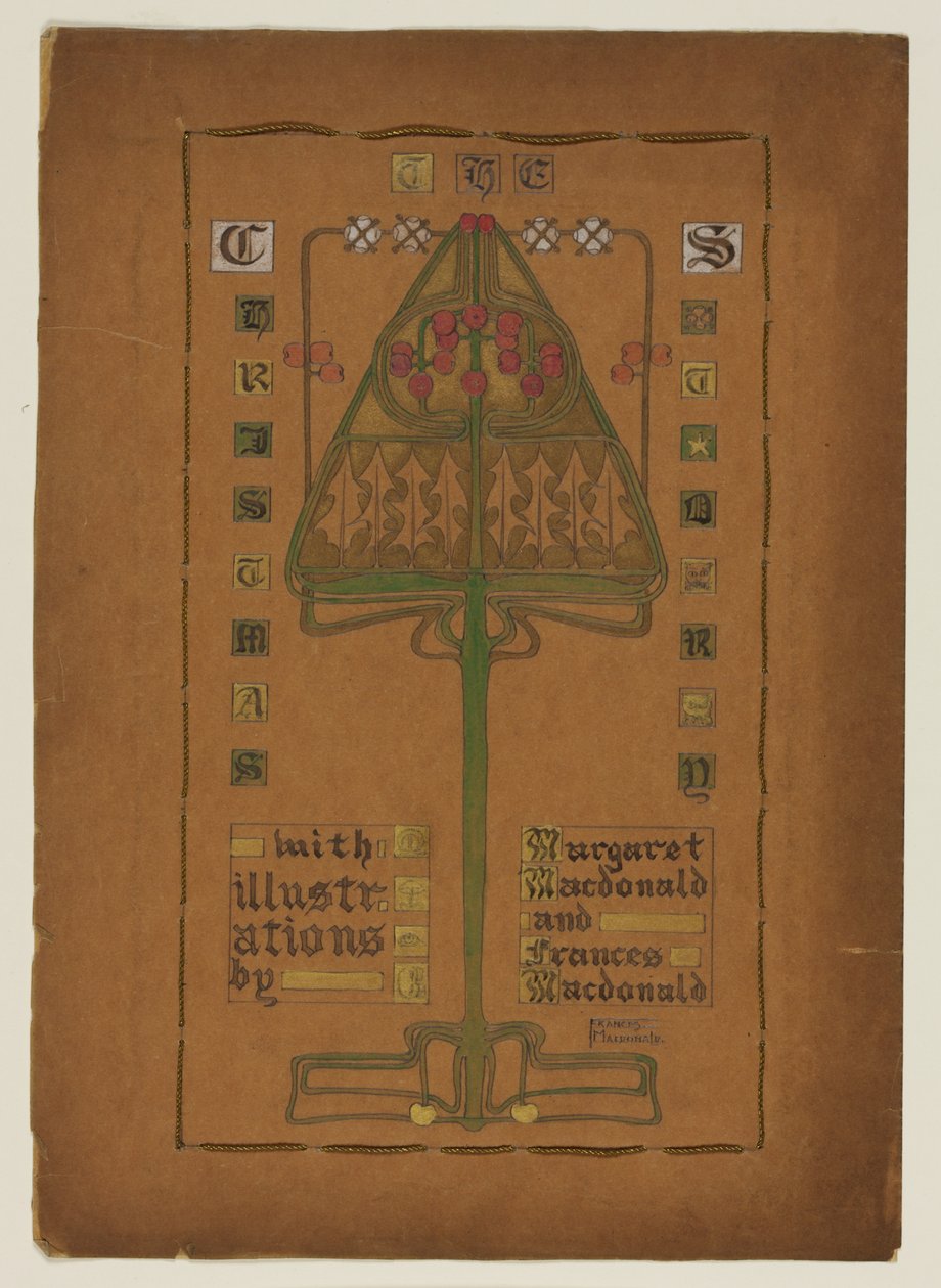 "A karácsonyi történet" címlapja, 1895-96 alkotó: Frances Macdonald