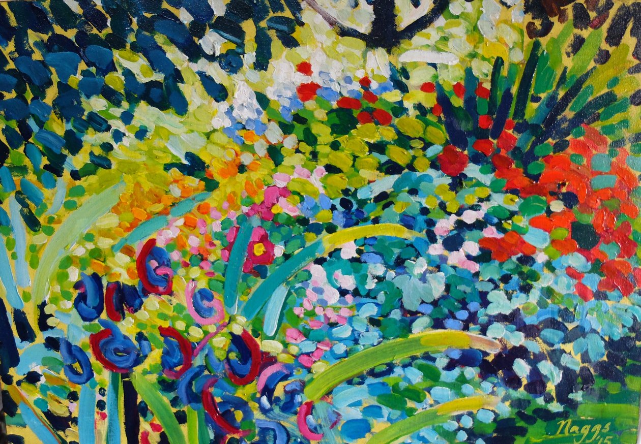 Forró nyári határ, 2015 (akril, vászon) alkotó: Frances Naggs