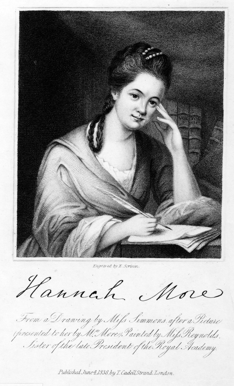 Hannah More, vésette Edward Scriven, 1838 (metszet) alkotó: Frances Reynolds