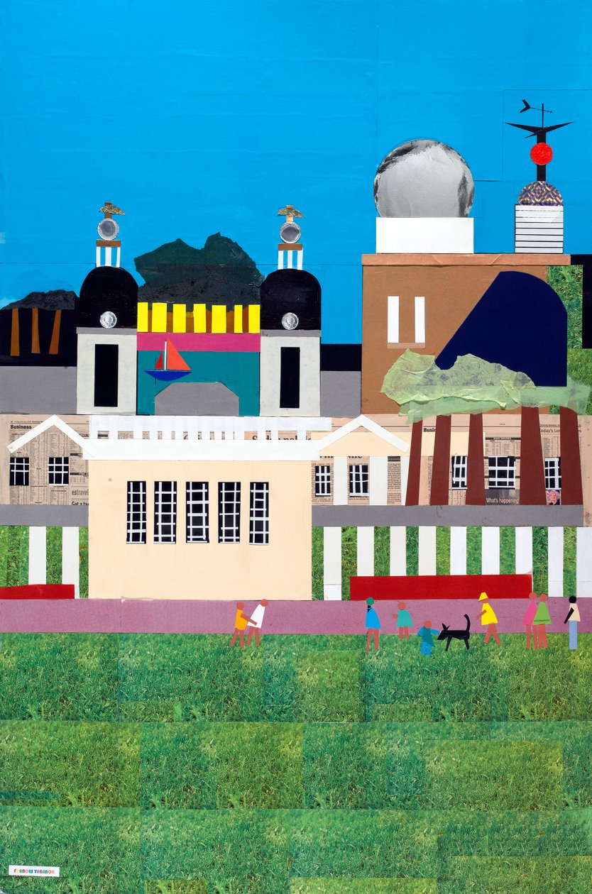 Greenwich Royal Park, 2009 (kollázs papíron) alkotó: Frances Treanor