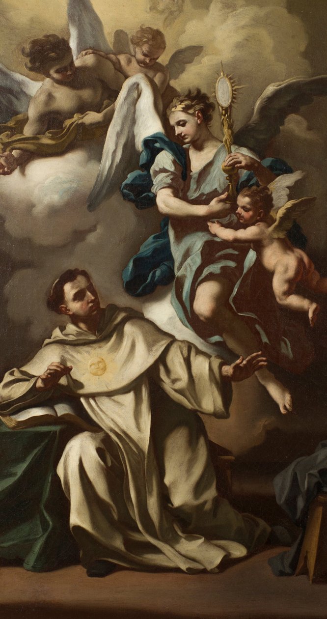 A házigazda jelenése Aquinói Szent Tamásnak alkotó: Francesco de Mura