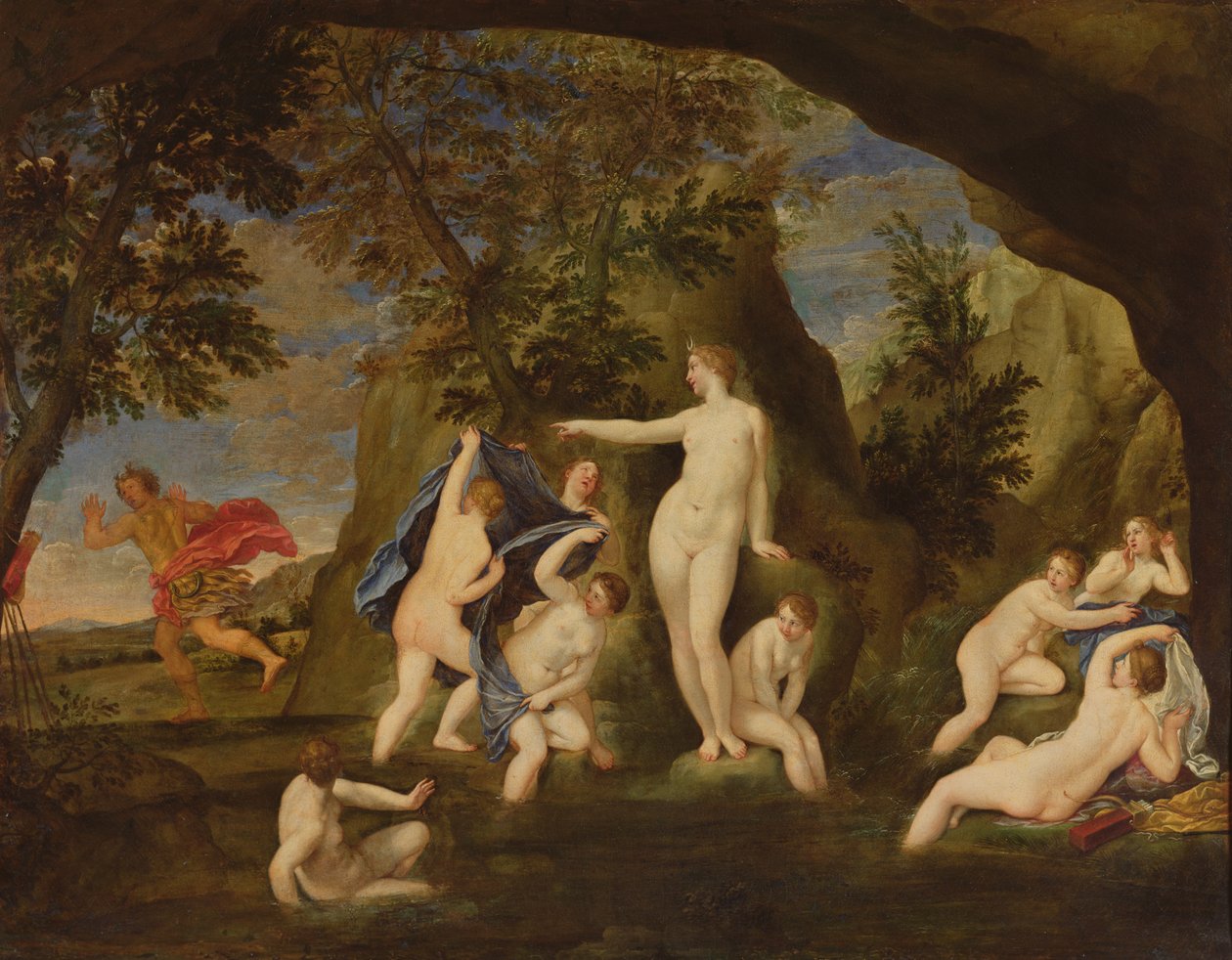 Az Actaeon szarvasbikává átalakul alkotó: Francesco Albani