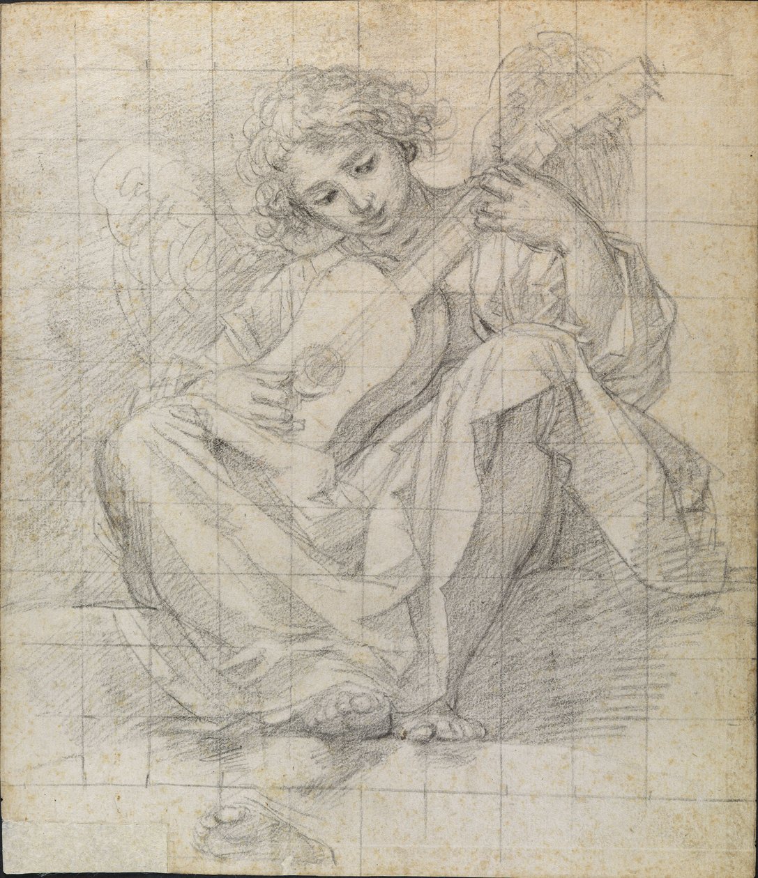 Angyal lantot játszik alkotó: Francesco Albani