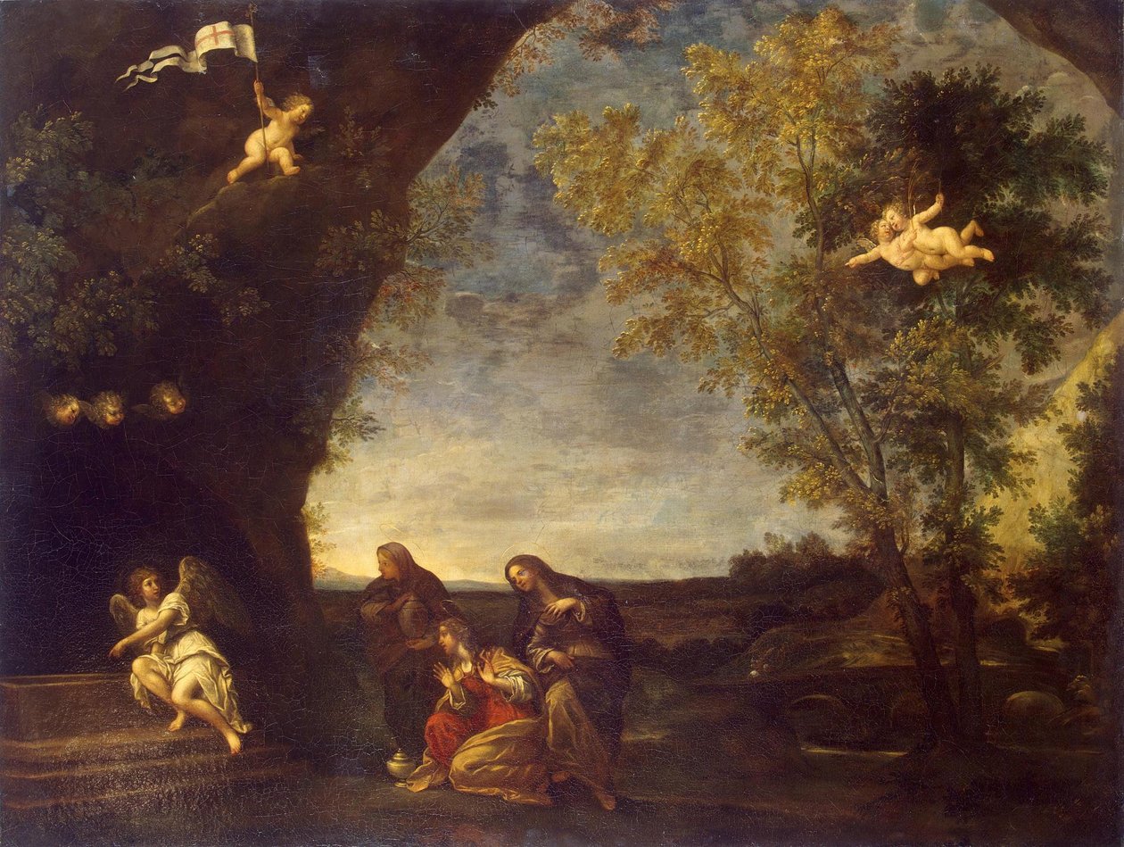 Szent nők Krisztus sírjánál alkotó: Francesco Albani