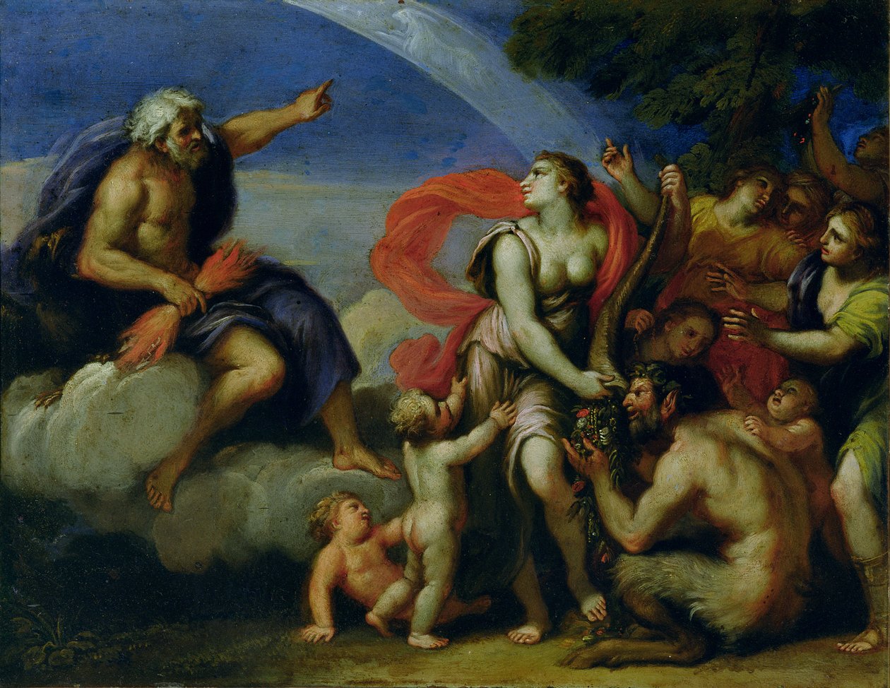 Jupiter és Pandora alkotó: Francesco Albani