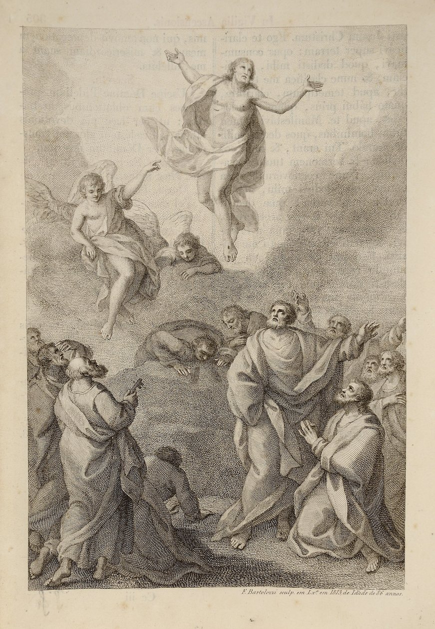 Mennybemenetel, a római kisasszonynak alkotó: Francesco Bartolozzi