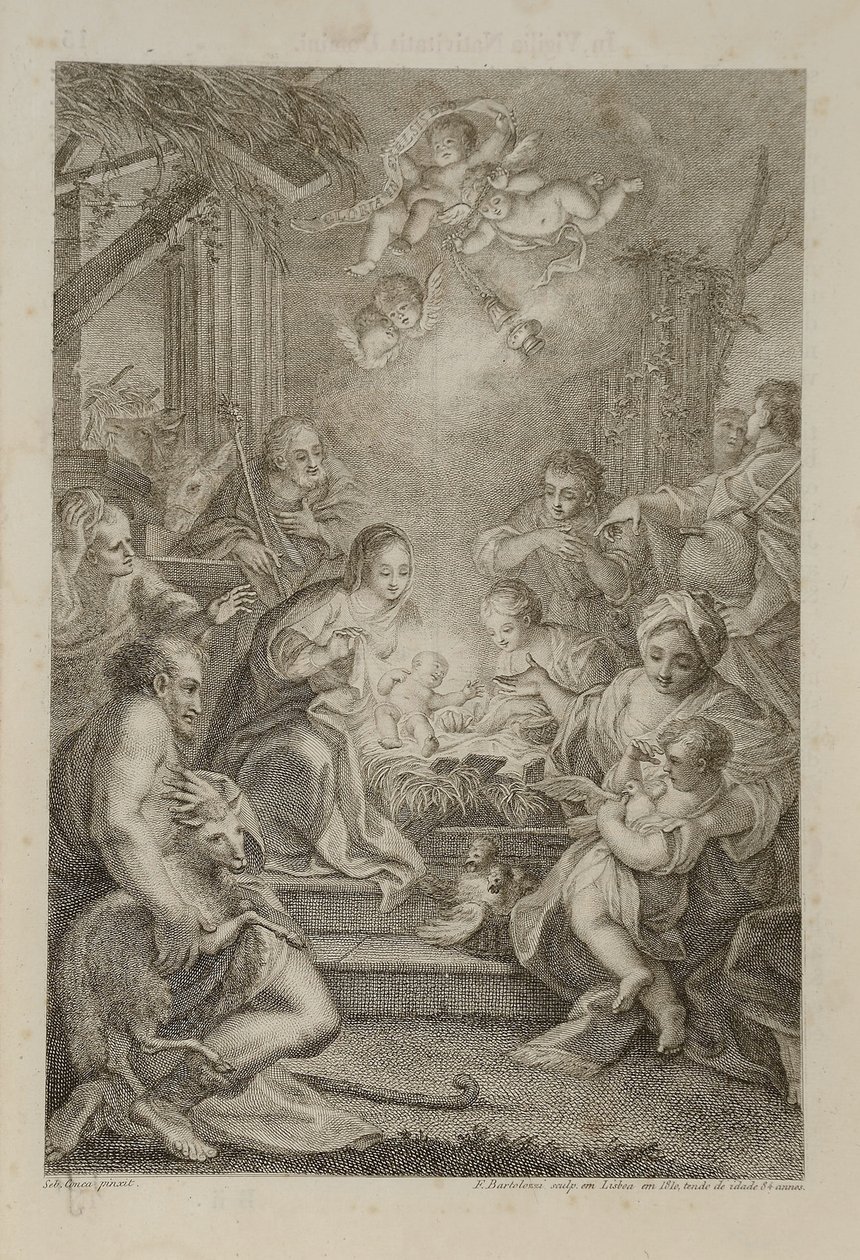 Születés, a római kisasszonynak alkotó: Francesco Bartolozzi