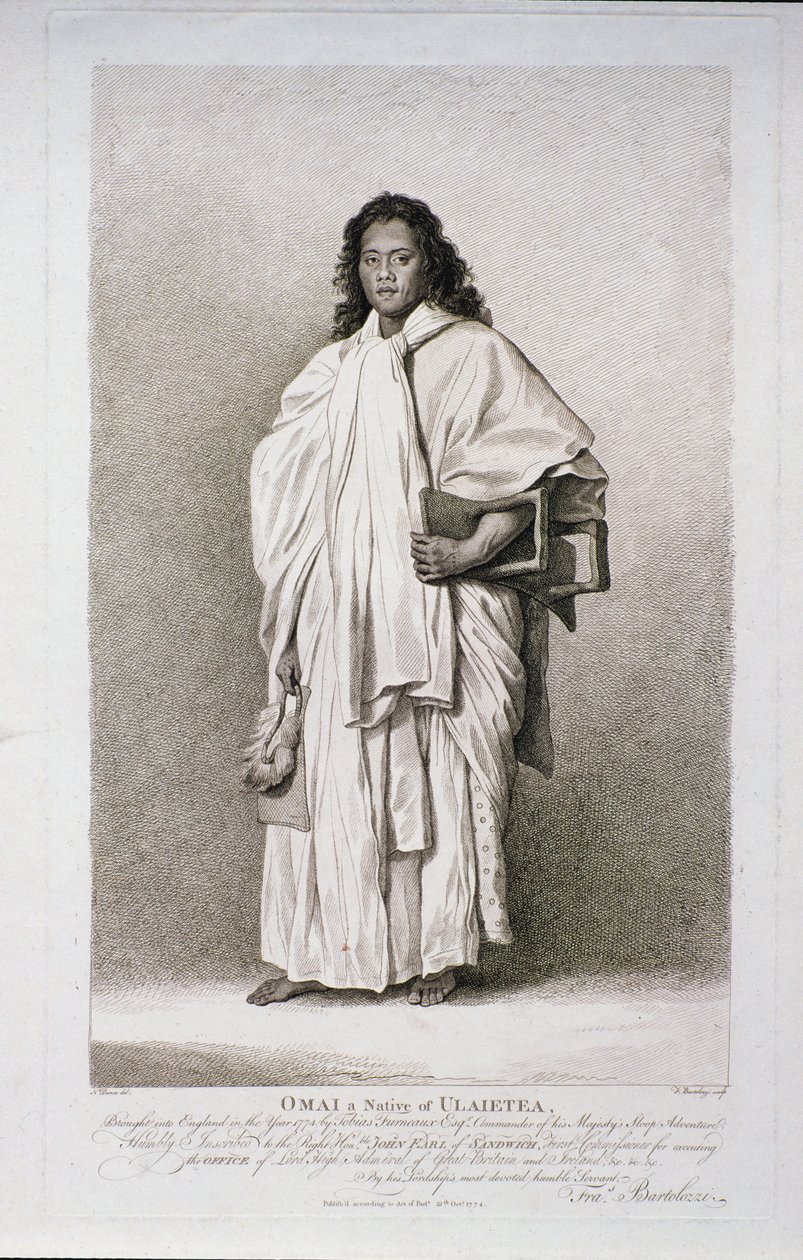 Omai egy Ulaietea-i bennszülött, 1774 alkotó: Francesco Bartolozzi