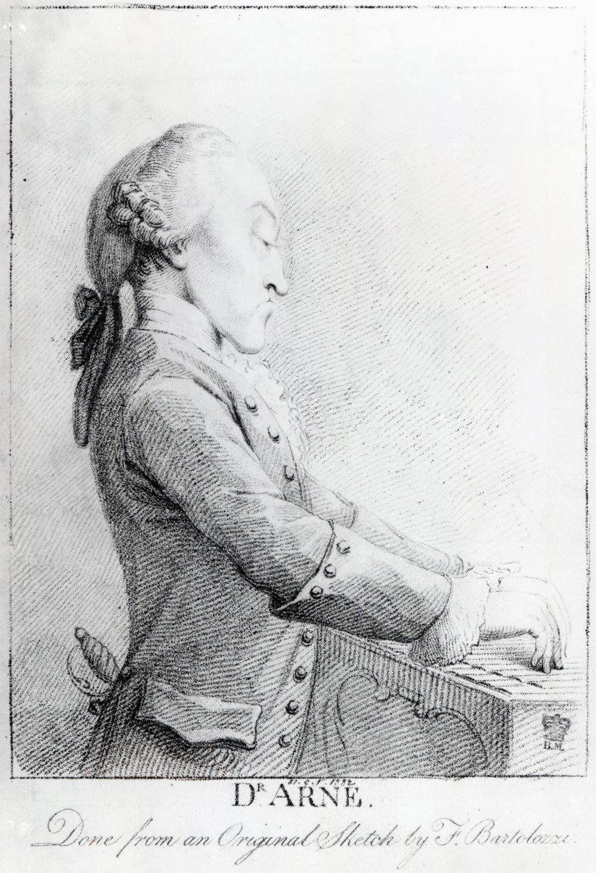 Thomas Augustine Arne alkotó: Francesco Bartolozzi