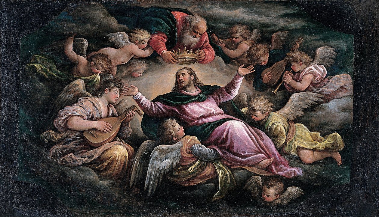 Krisztus a dicsőségben alkotó: Francesco Bassano