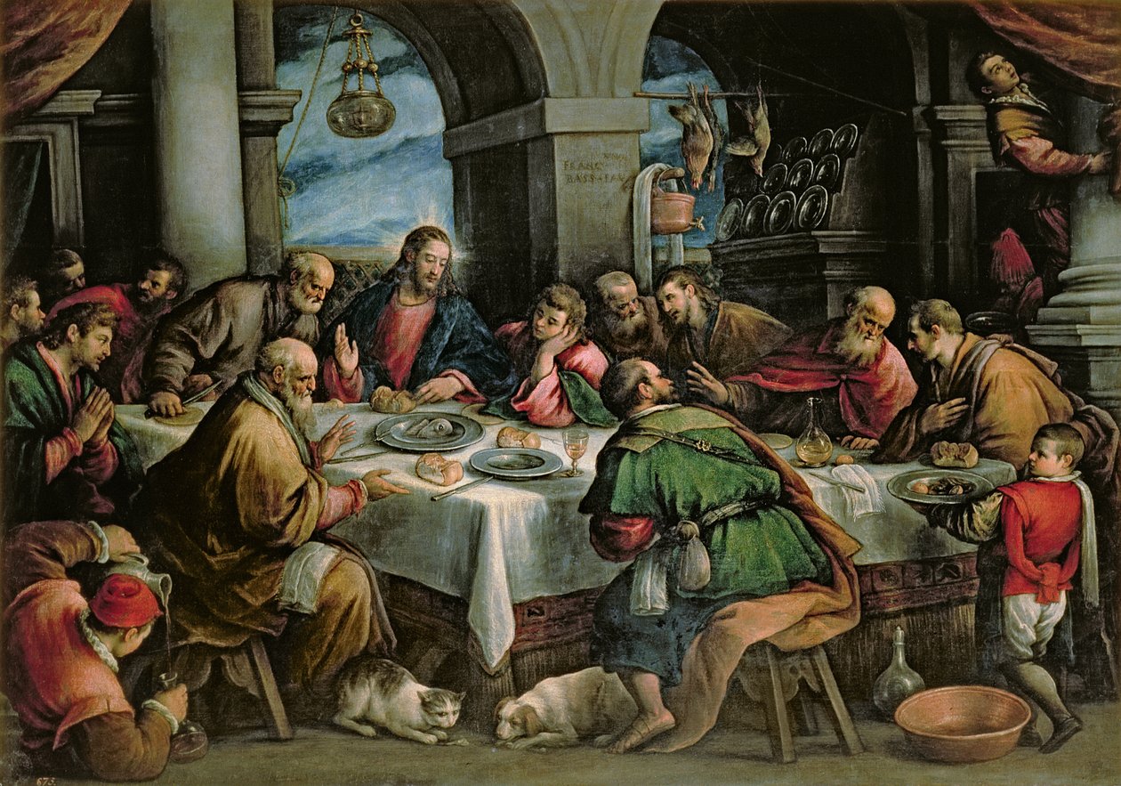 Az utolsó vacsora alkotó: Francesco Bassano