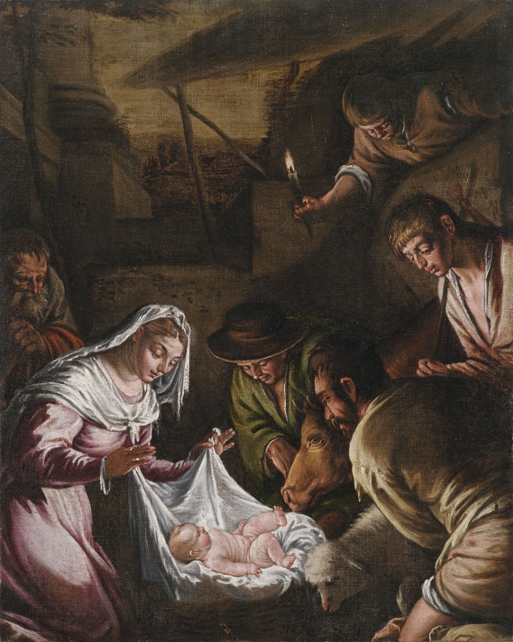 A pásztorok imádata alkotó: Francesco Bassano the Younger