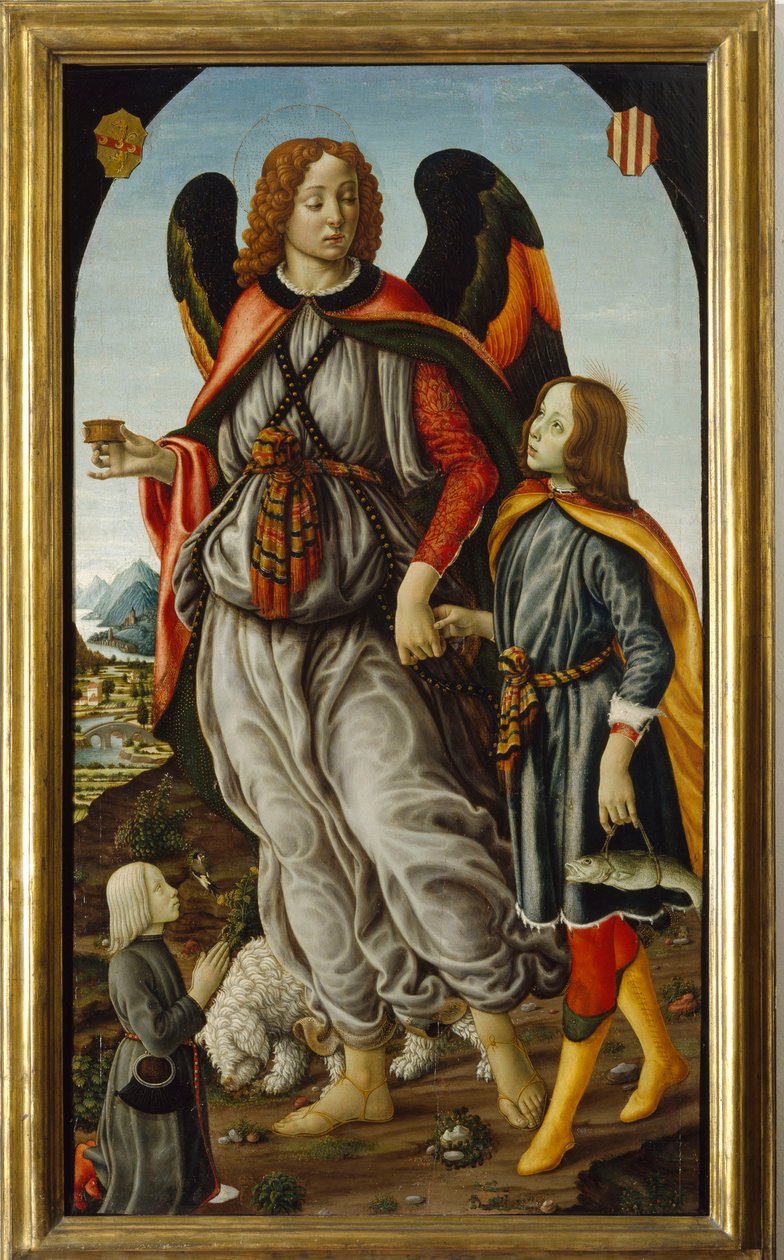 Cserélje ki Raffaele -t Tobiolóval és egy fiatalemberrel alkotó: Francesco Botticini
