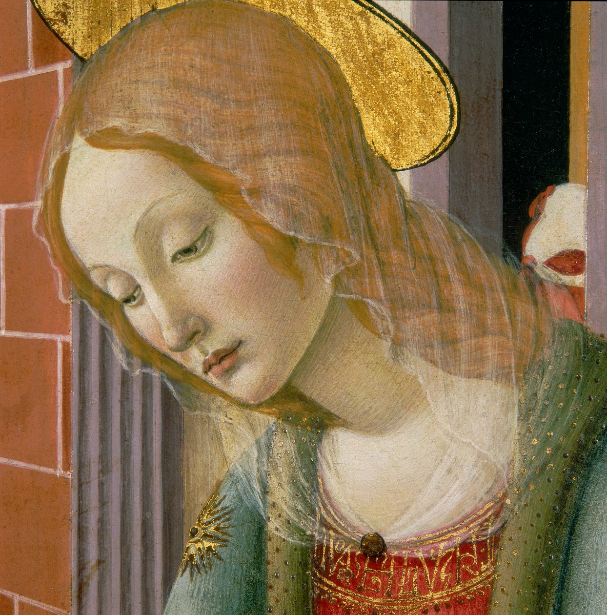 A Szűz arca, részlet alkotó: Francesco Botticini