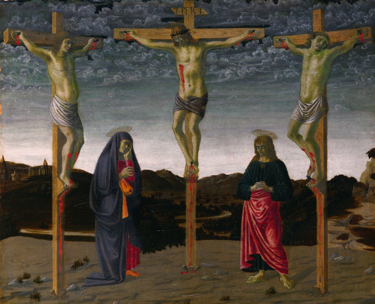 A keresztre feszítés alkotó: Francesco Botticini