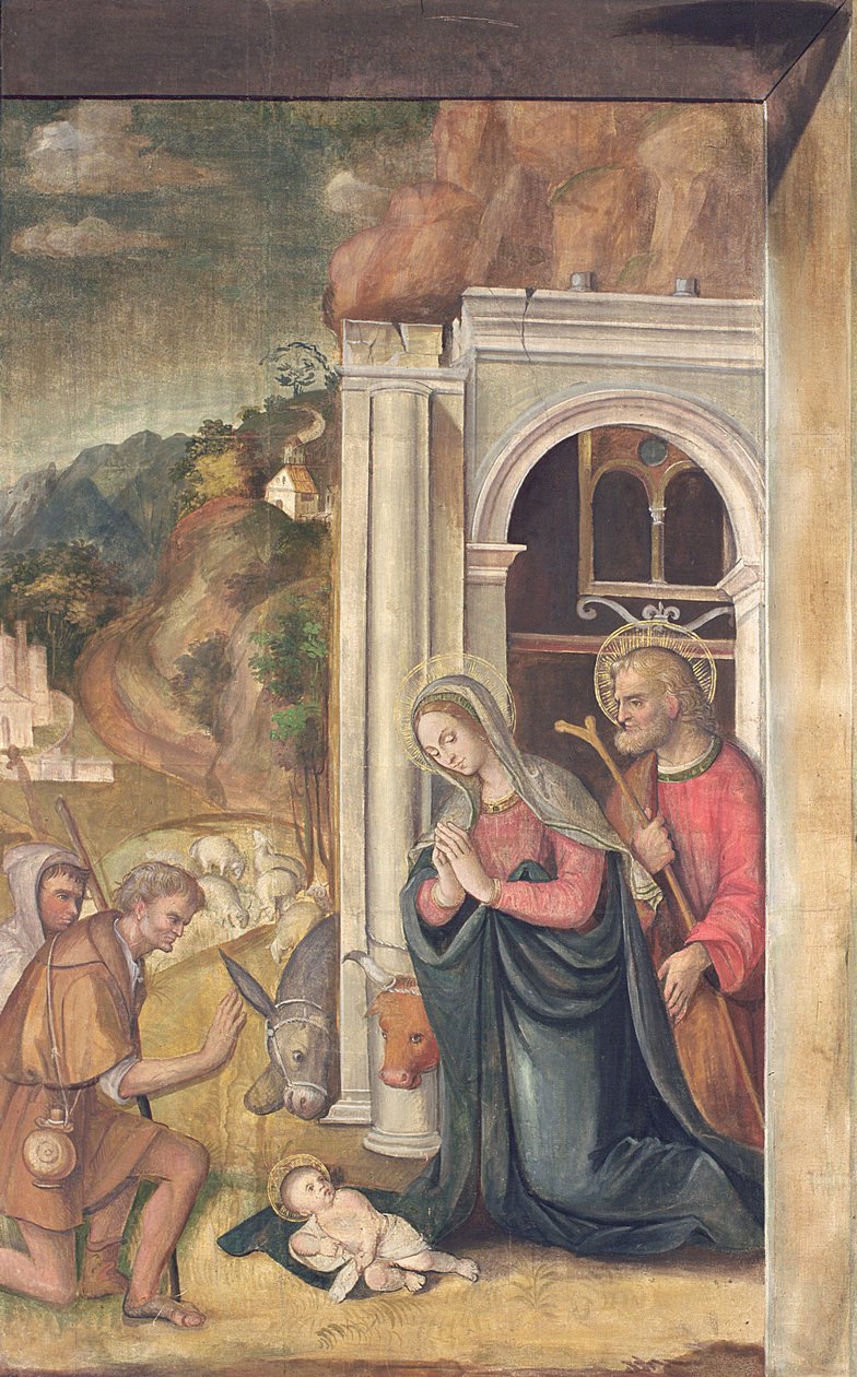 Pásztorok imádása, 1517 alkotó: Francesco Casella