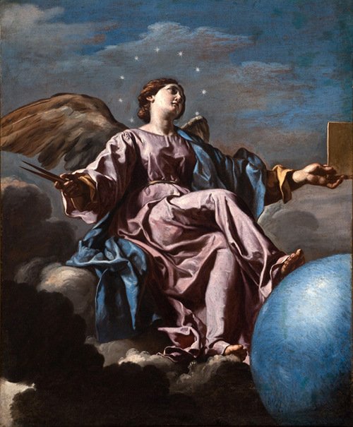 Csillagászati allegória Uránia alkotó: Francesco Cozza