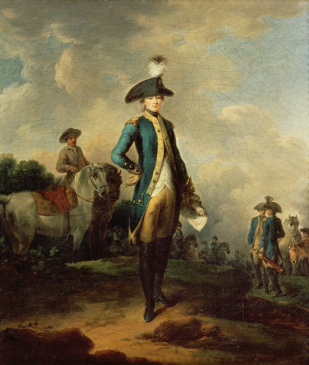 de La Fayette márki (1757-1834), 1781-85 körül alkotó: Francesco Giuseppe Casanova