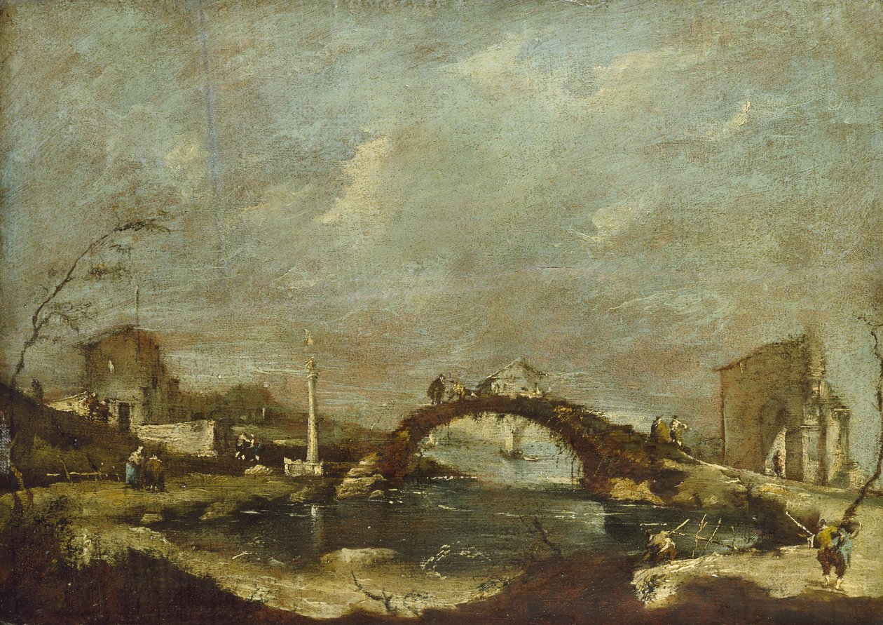 Capriccio táj alkotó: Francesco Guardi
