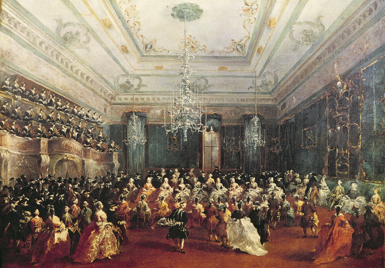 Gálakoncert 1782 januárjában Velencében az orosz cárevics Pál és felesége, Maria Fedorovna számára alkotó: Francesco Guardi