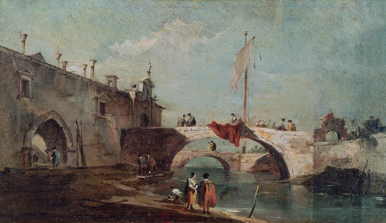 Táj egy csatornával alkotó: Francesco Guardi