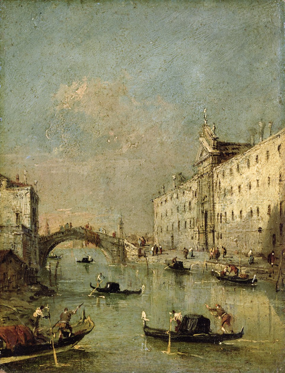 Velence, a Rio dei Mendicanti alkotó: Francesco Guardi