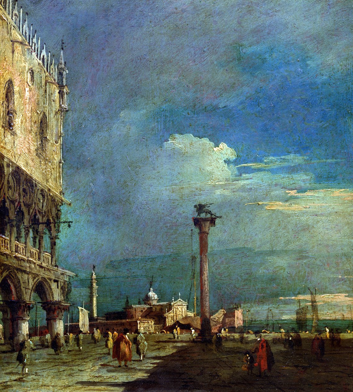 Velence, a Piazzetta di San Marco alkotó: Francesco Guardi