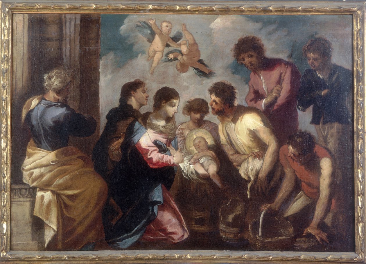 A Pásztorok imádása, Francesco Maffei munkája, a modenai Galleria Estense-ben őrizték alkotó: Francesco Maffei