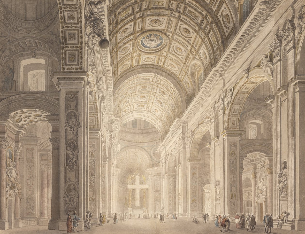 St. Peters Illuminated belseje alkotó: Francesco Panini