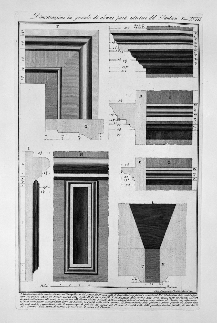 Pantheon, teteje. XVI alkotó: Francesco Piranesi