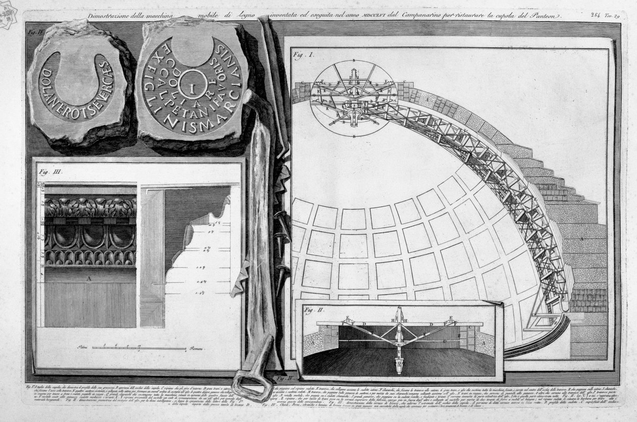 Pantheon, tav. XXIX alkotó: Francesco Piranesi