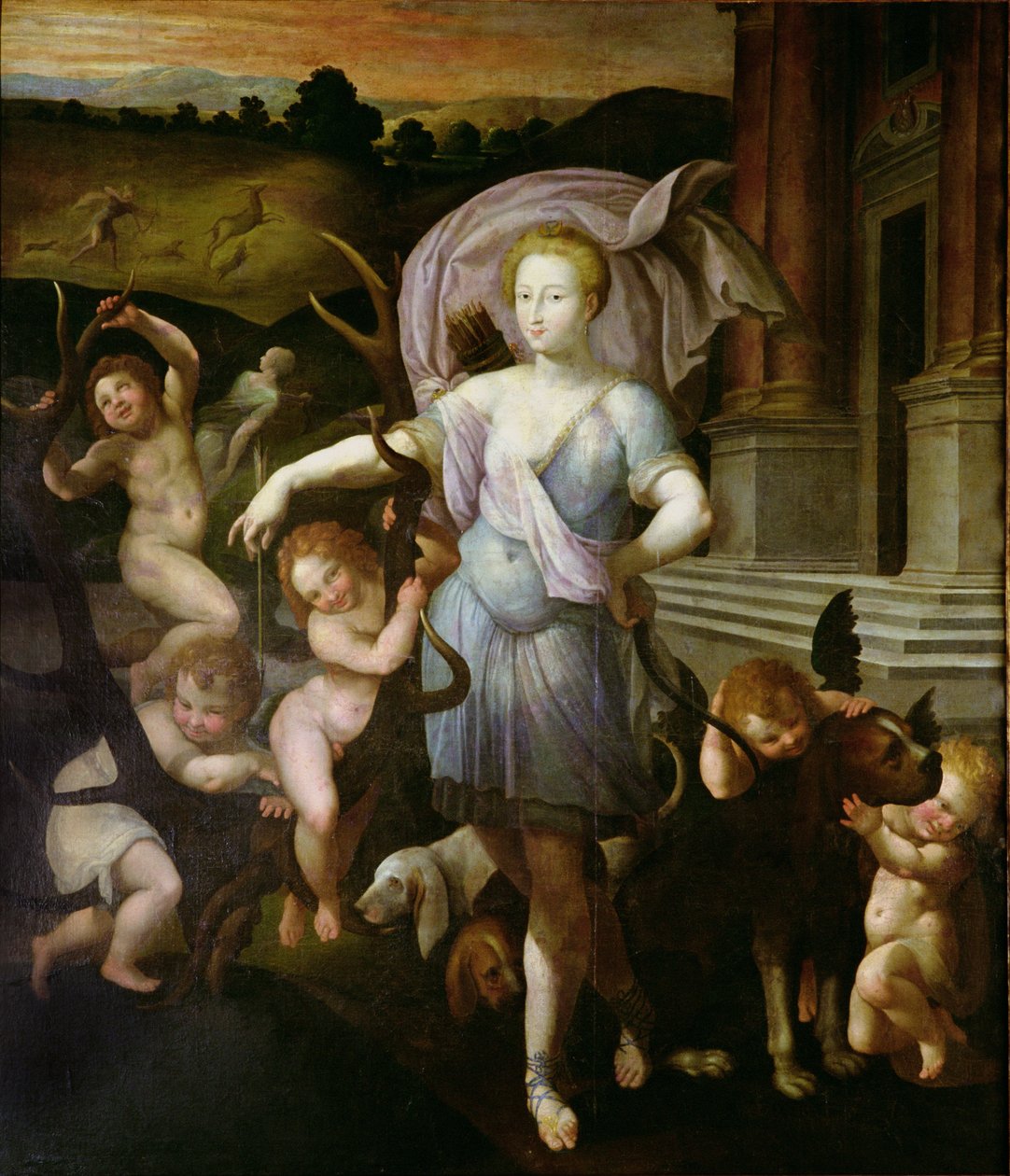 Diane de Poitiers (1499-1566) allegorikus portréja 1556 alkotó: Francesco Primaticcio