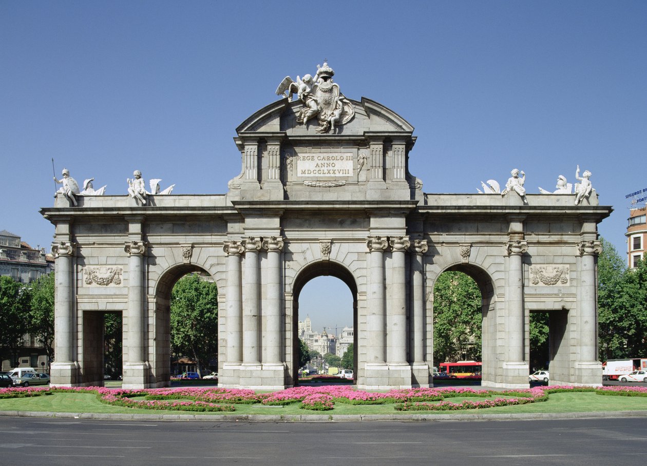Az Alcala-kapu kilátása keletről, 1774-78 alkotó: Francesco Sabatini