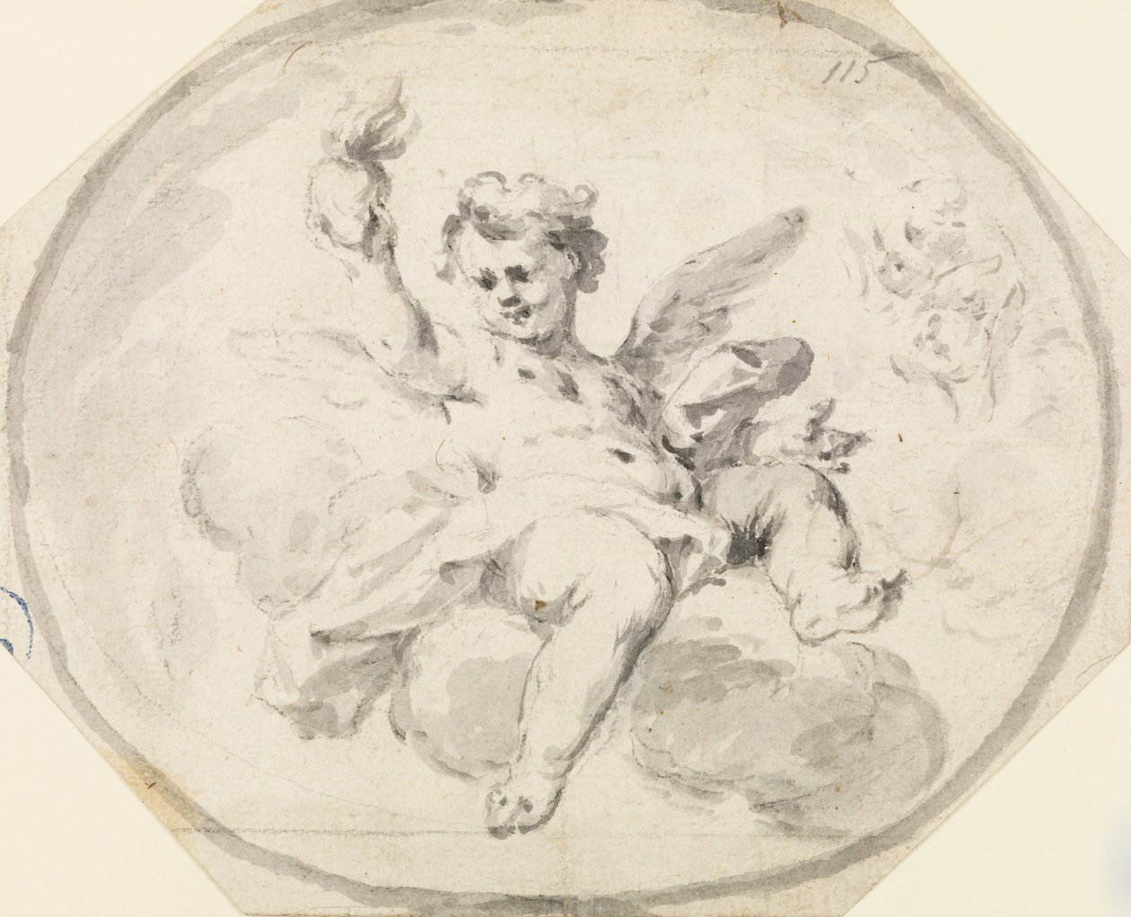 Festett mennyezet tervezése alkotó: Francesco Saverio Mergolo