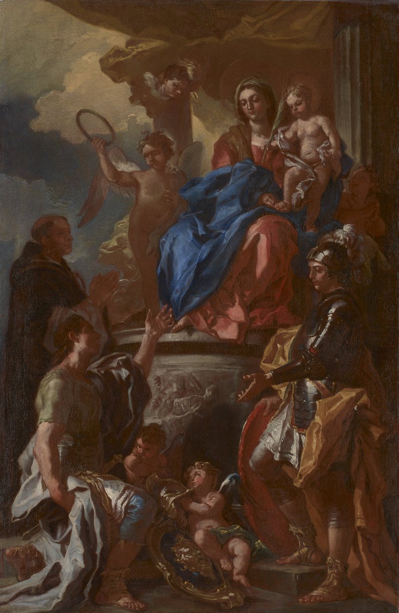 A Mártírok Madonnája alkotó: Francesco Solimena