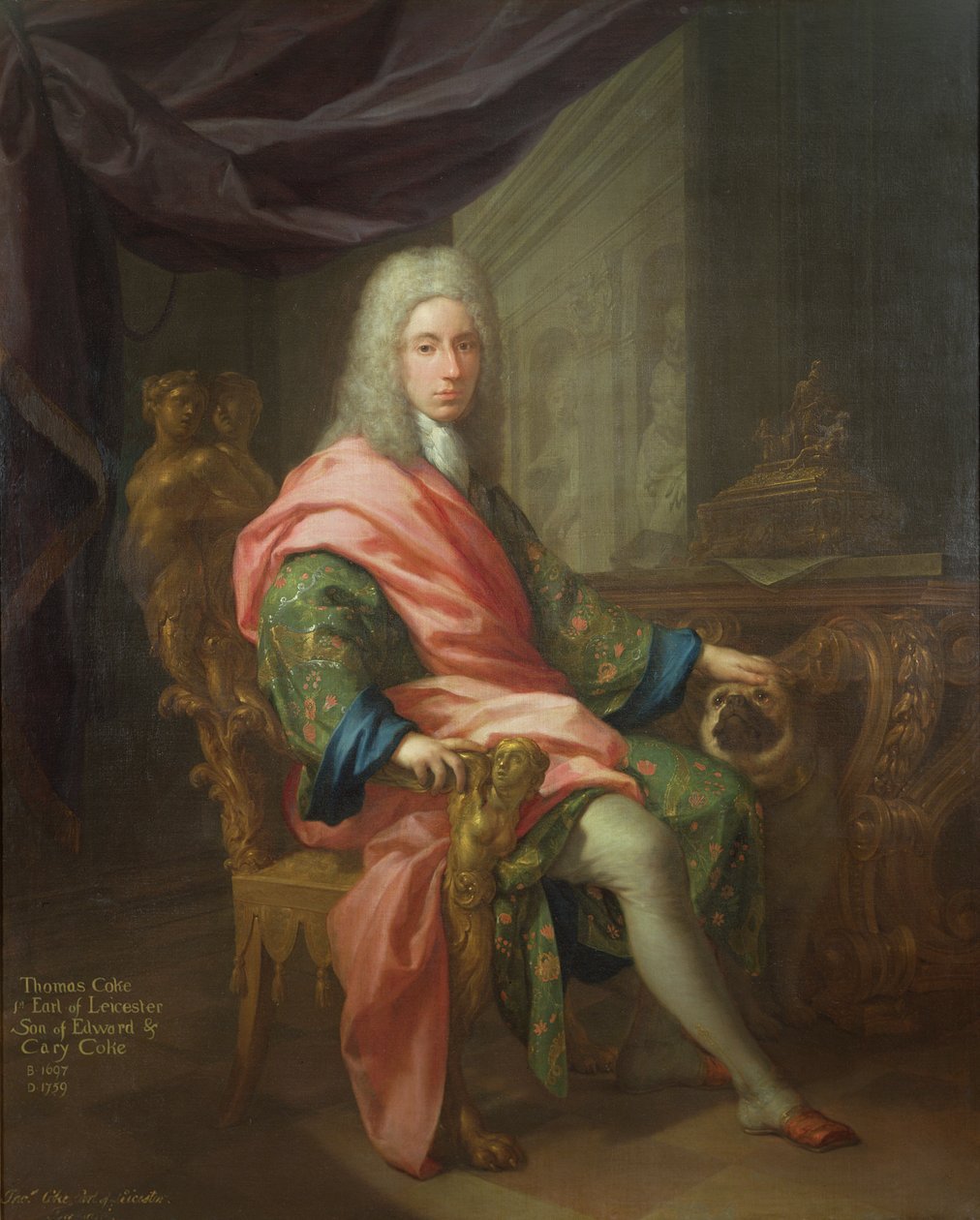 Thomas Coke (sz. 1698) Leicester 1. grófja (az első teremtésből) alkotó: Francesco Trevisani