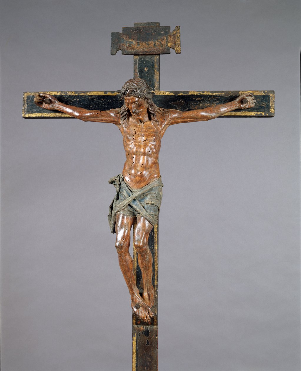 Megfeszített Krisztus, 1525 körül (aranyozású gyümölcsfa, polikróm vászon) alkotó: Francesco da Sangallo